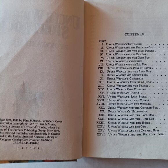 1987 Uncle Wiggily's Story Book by Howard Garis Children Book - Picture 3 of 8